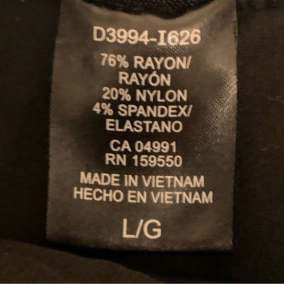 HILARY RADLEY Dress Bermuda Shorts Women’s Large Black High Waisted Pockets. - Picture 6 of 10